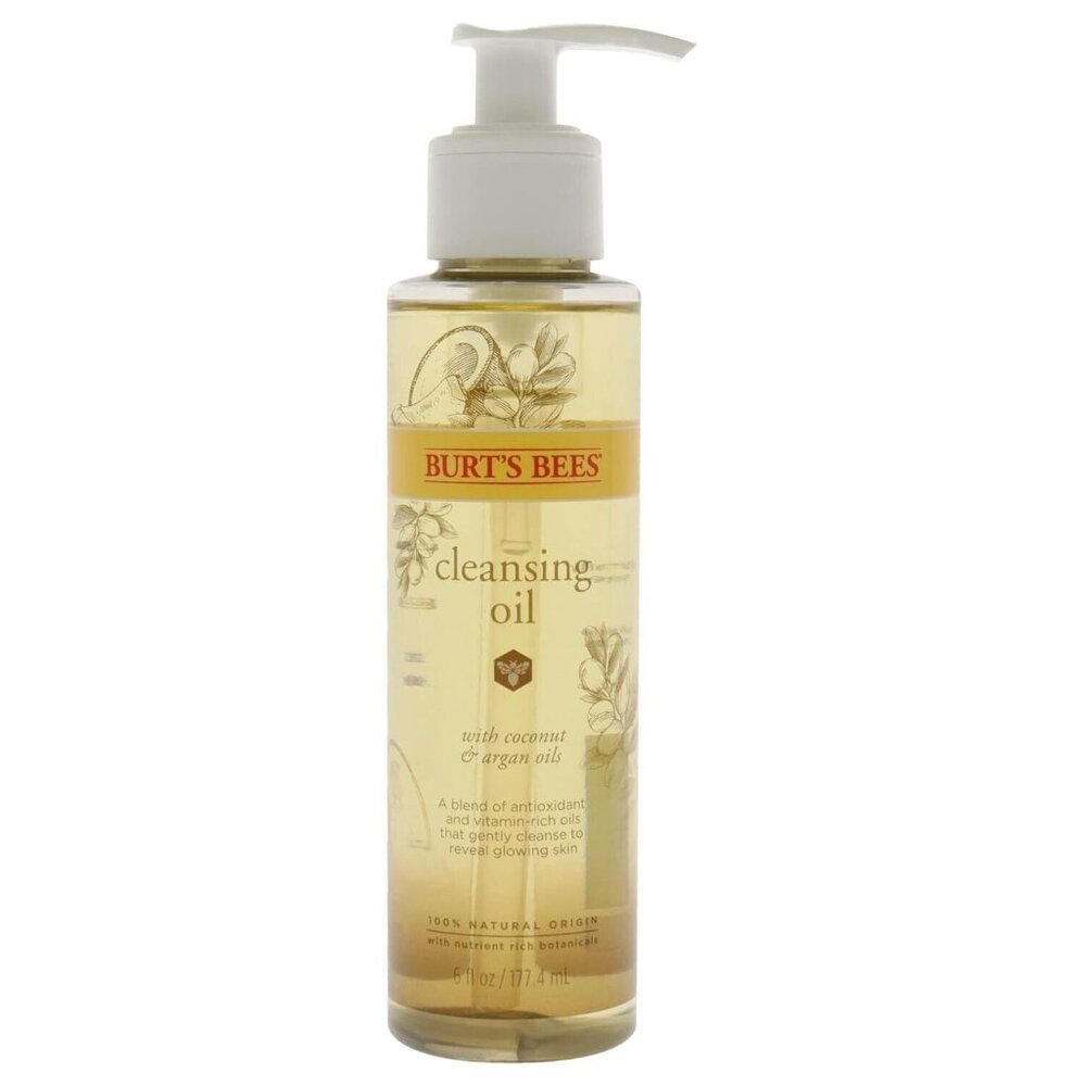 Burt's Bees Facial Cleansing Oil for Normal to Dry Skin, 6 Oz 2 - Pack